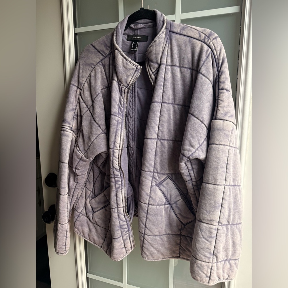 Forever 21 faded purple Quilted Jacket - Women